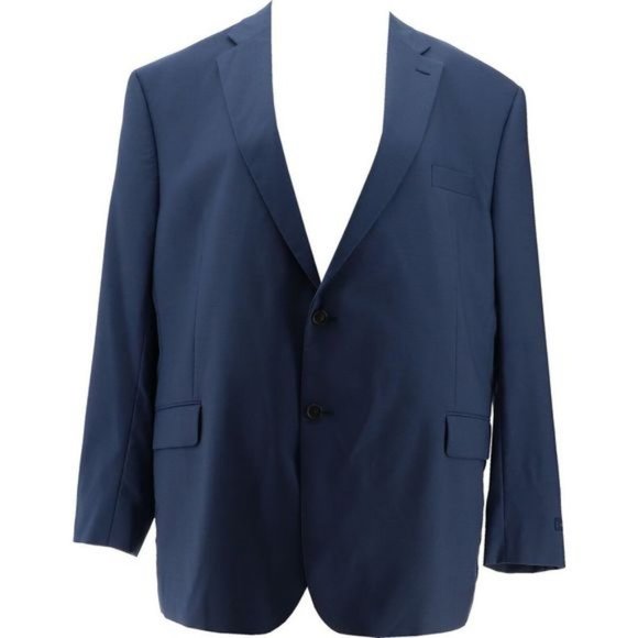 NWT STAFFORD COOLMAX CLASSIC FIT TUXEDO JACKET BIG & TALL MIDNIGHT BLUE 54L - Picture 1 of 4